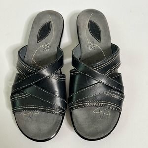 Clarks Black Strappy Sandals